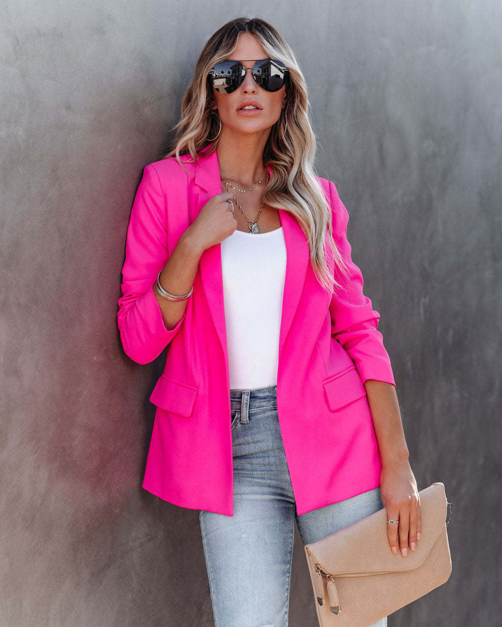 Damenblazer mit elegantem Schnitt, Größe