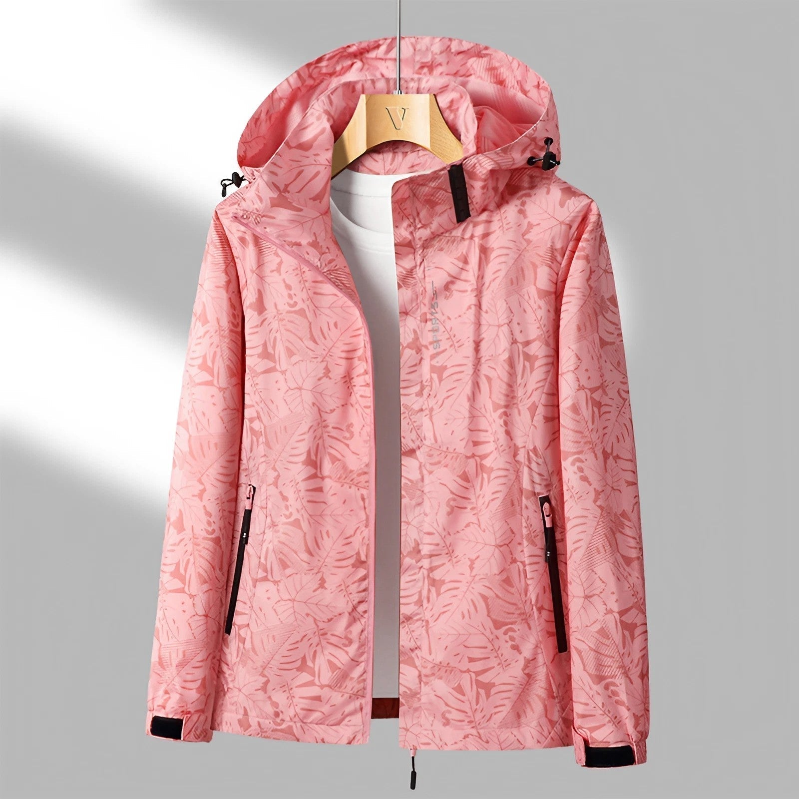 Valenzora | Waterproof women's hooded rain jacket