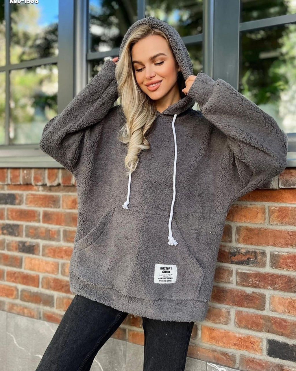 Women's Cozy Fleece Hoodie, Size