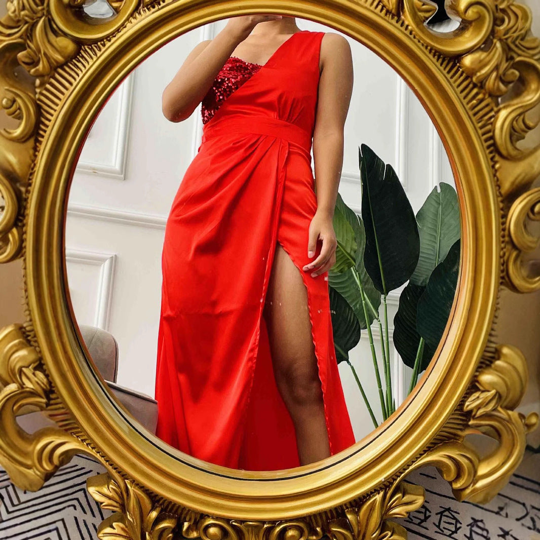Valenzora | Low-Neck Strapless Formal Chinese Evening Dress