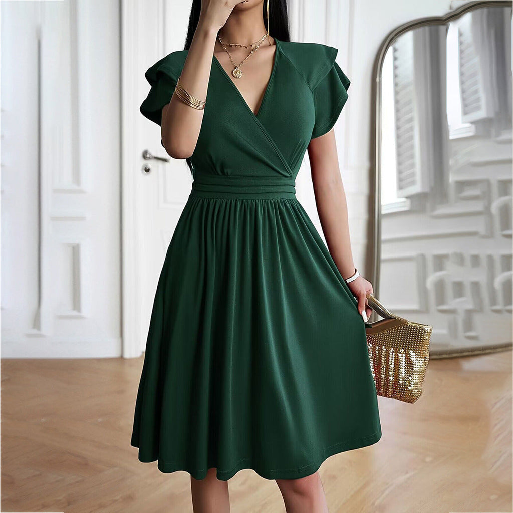Valenzora | Elegantes Midikleid mit V-Ausschnitt