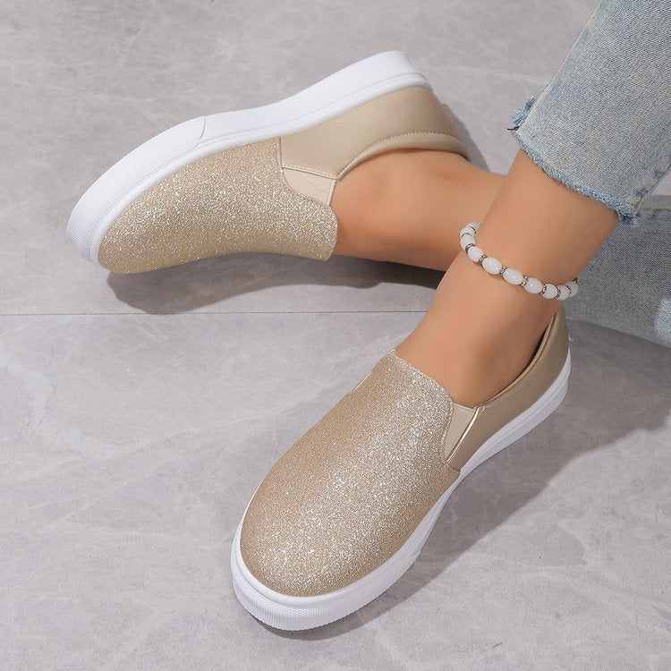 Women's glitter slip-on sneakers SIZE