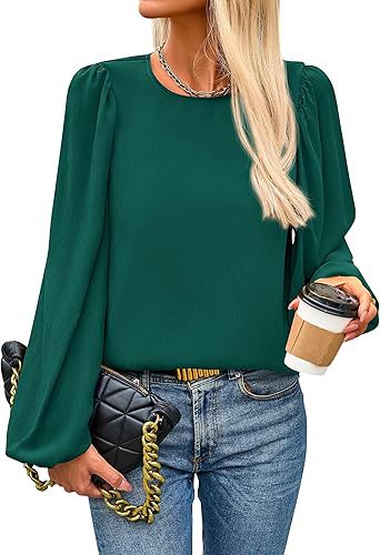Damenbluse mit Flügelärmeln und eleganten Puffärmeln, Größe [Größe fehlt]