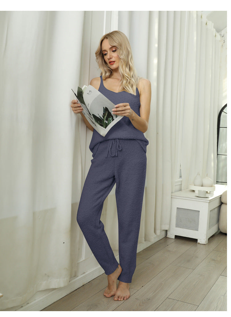 Valenzora | Fleece knit top pajama set