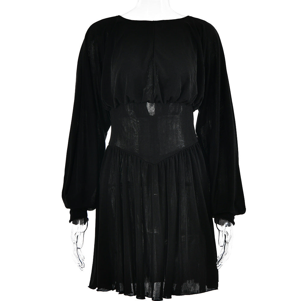 Damenabendkleid mit weiten Ärmeln und schmeichelhaftem Schnitt, Größe S