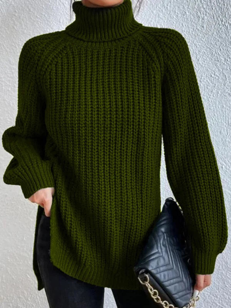 Valenzora - Cozy knitted turtleneck sweater