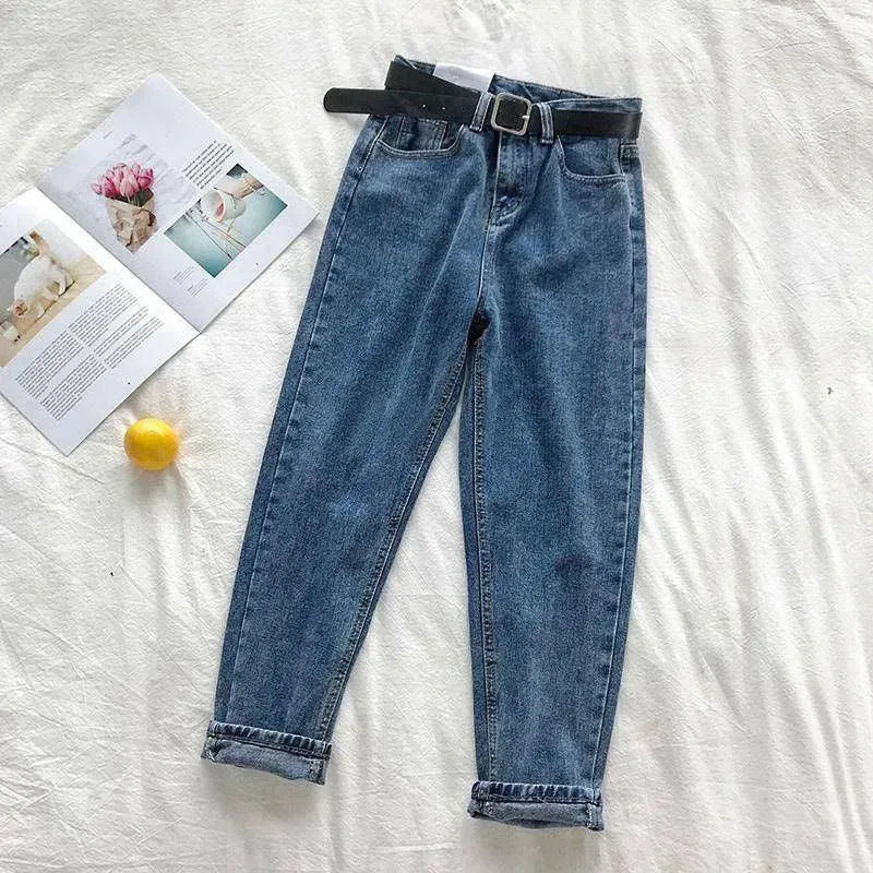 Valenzora | Women's high-waisted jeans straight