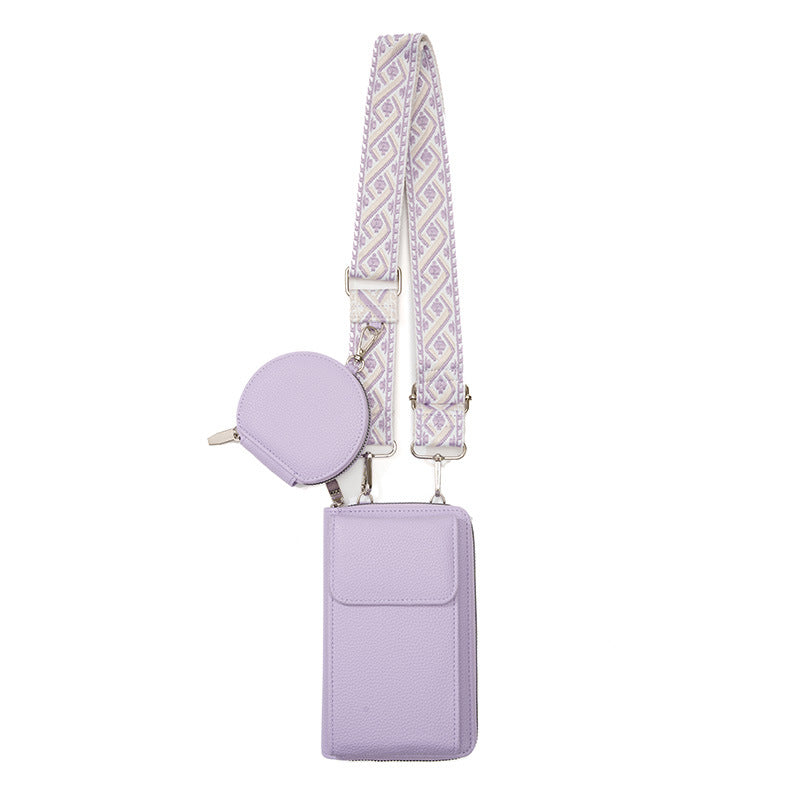 Valenzora shoulder bag with cell phone compartment