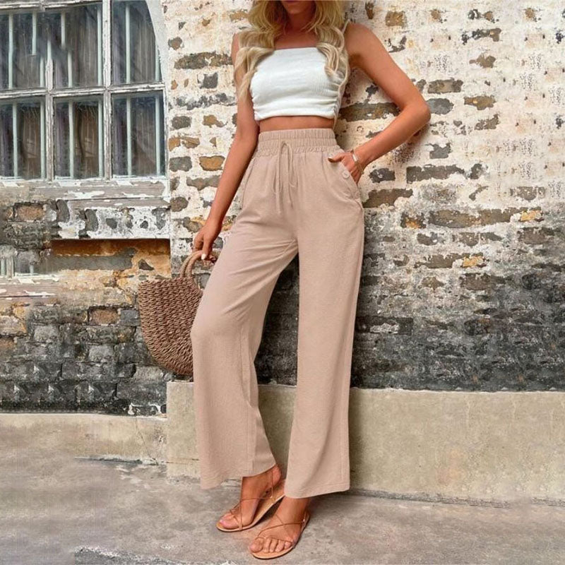 Valenzora | Colorful, airy summer trousers for women with wide legs