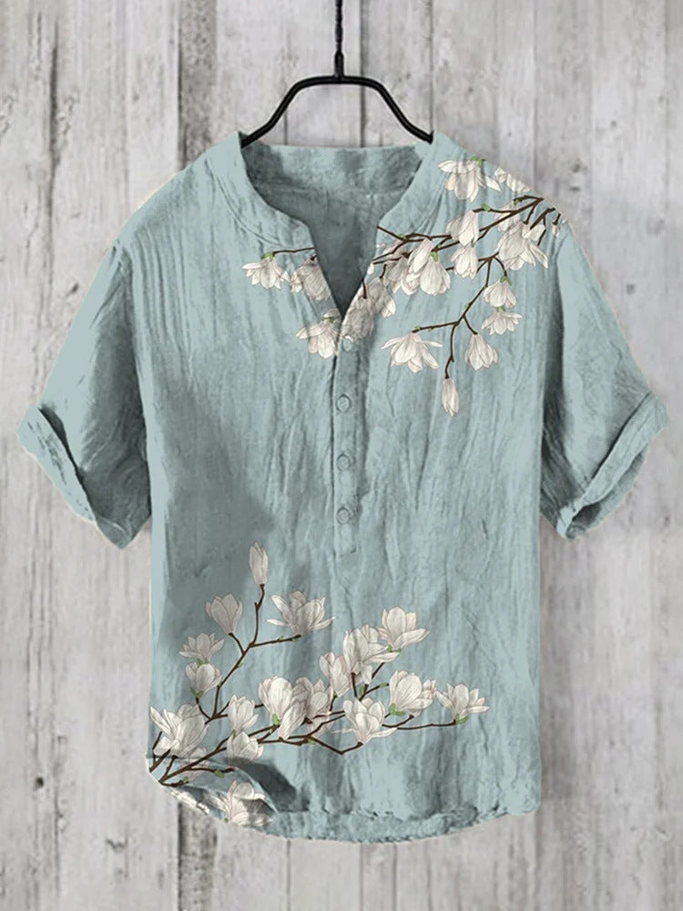 Valenzora | Japanese shirt made of linen blend