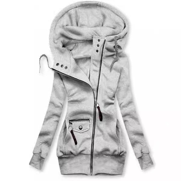 Valenzora | Casual slim fit sweatshirt with hood