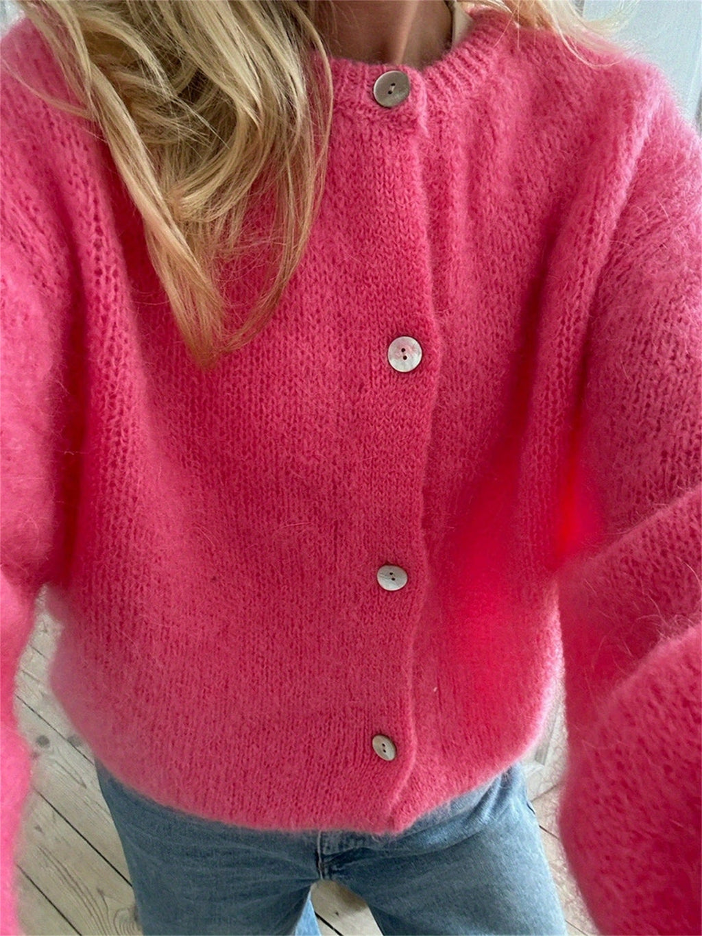 Valenzora | Women's knitted cardigan with buttons