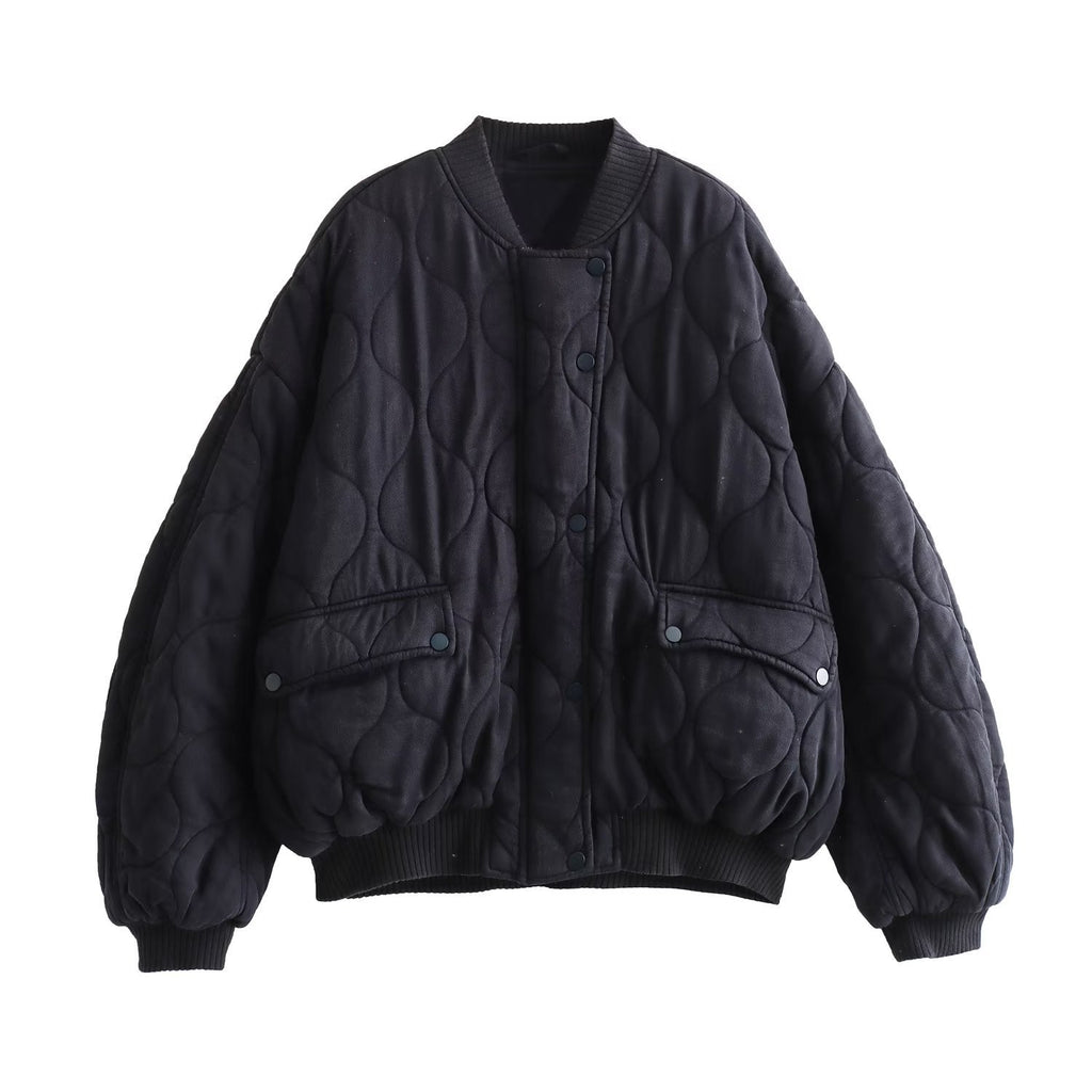 Valenzora | Quilted, Oversized Bomber Jacket