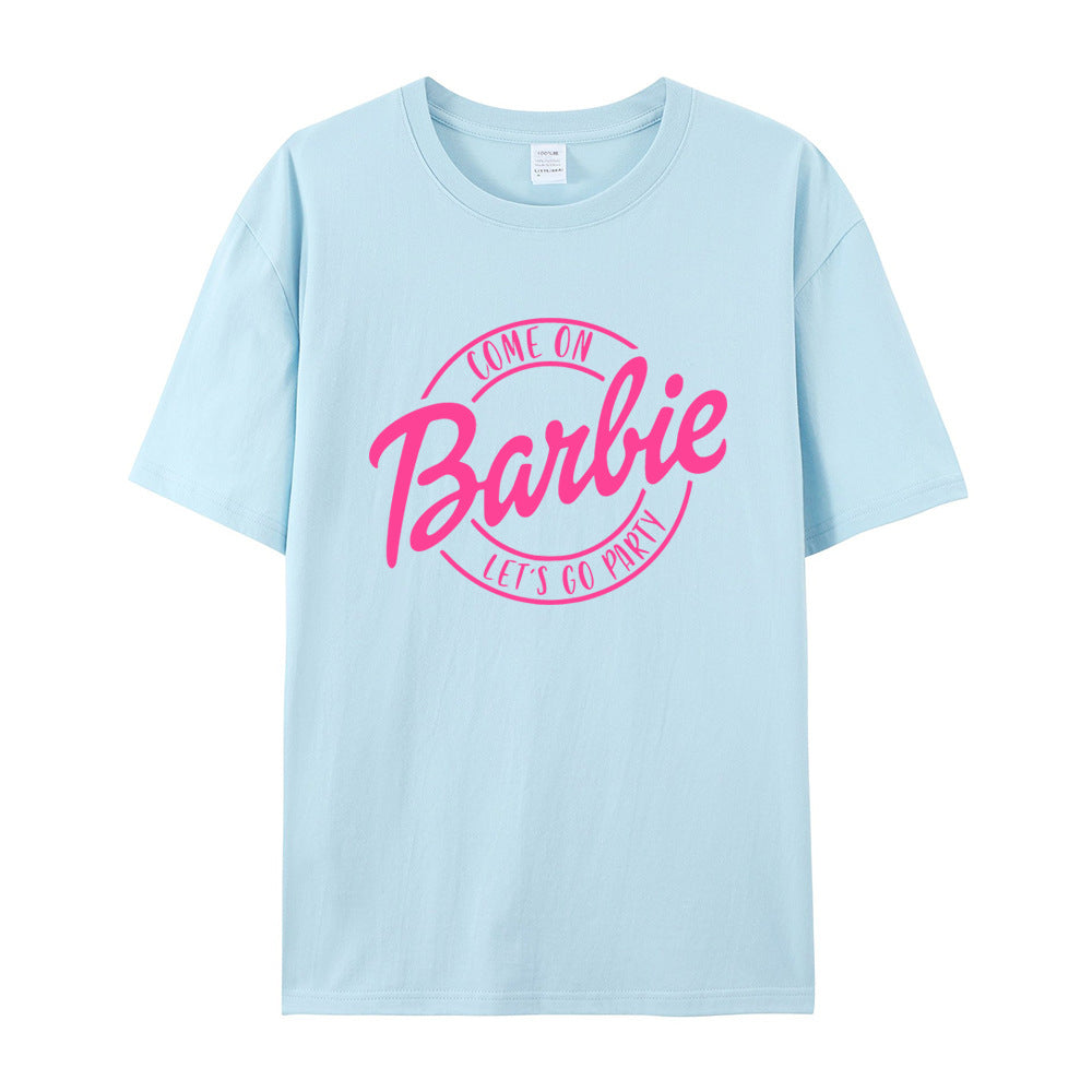 Valenzora | Retro Party Barbie Print T-Shirt