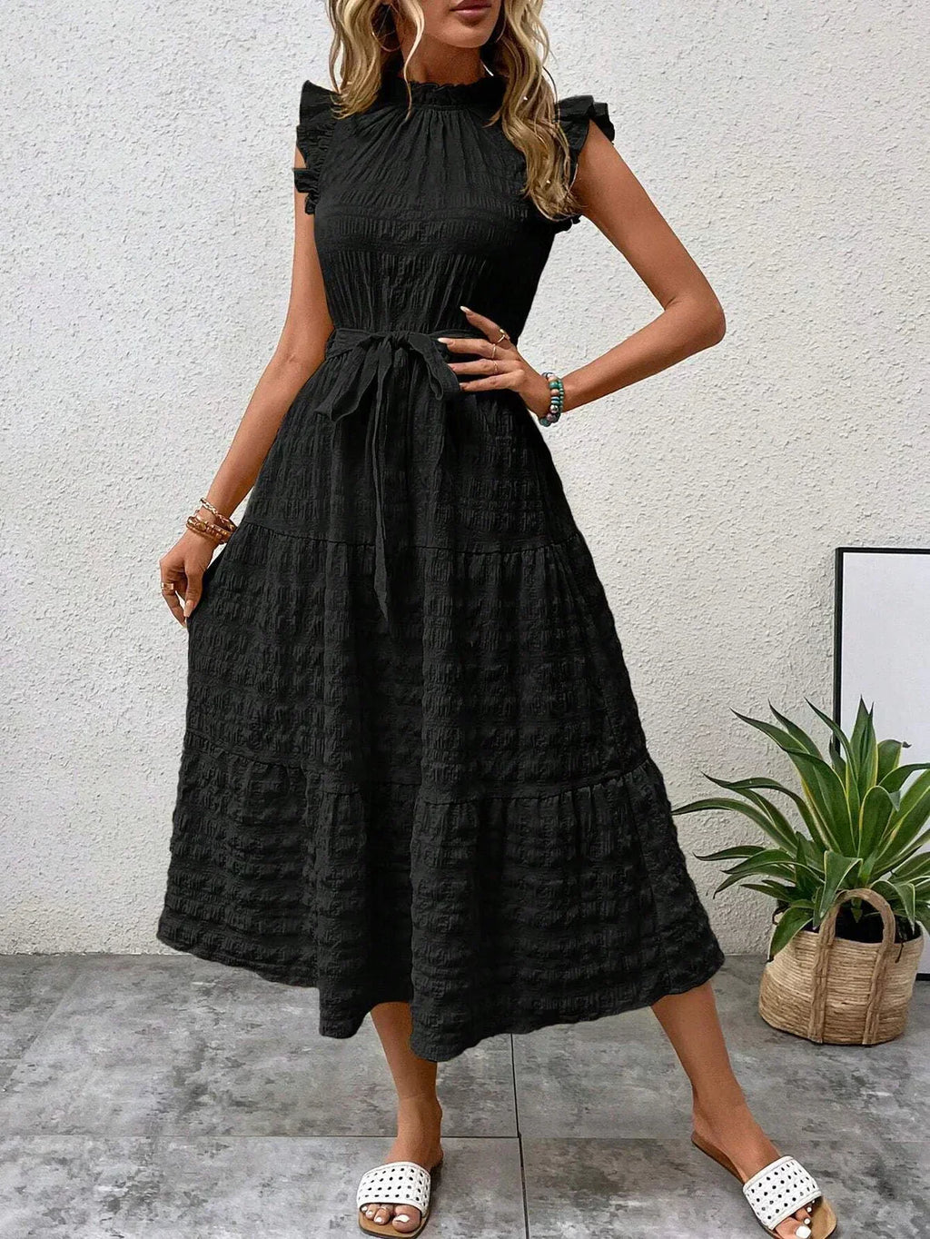 Valenzora | Charmantes Baumwoll-Midikleid