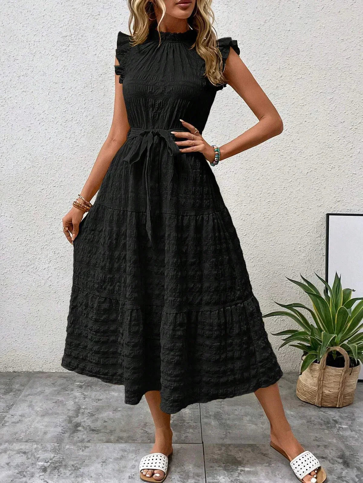 Valenzora | Charmantes Baumwoll-Midikleid