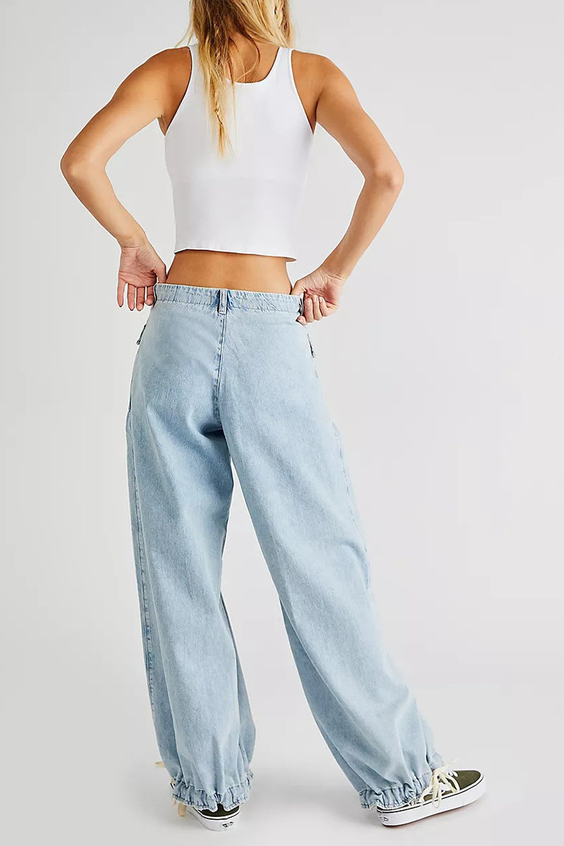 Valenzora | Pockets, lacing, balloon jeans