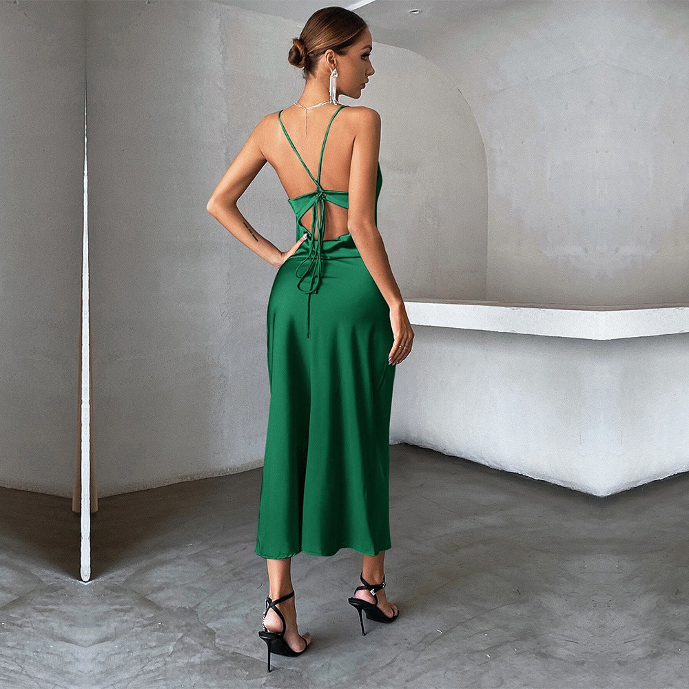 Elegantes, fließendes Abendkleid für Damen, Größe