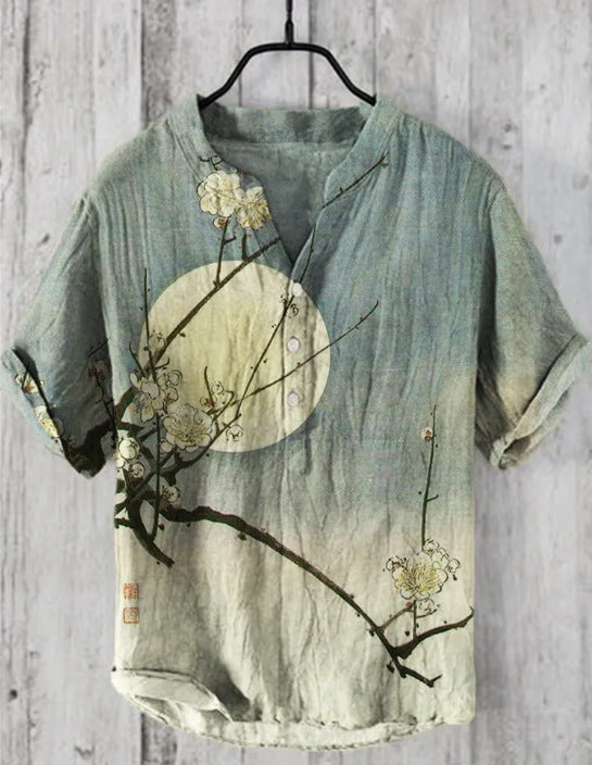 Valenzora | Japanese shirt made of linen blend