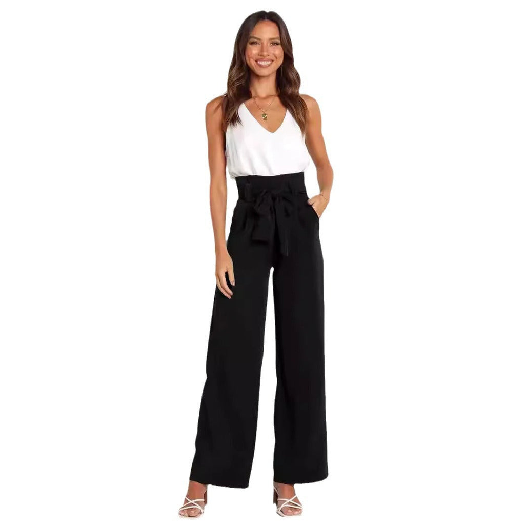 Valenzora | Stylish lacing bow summer trousers