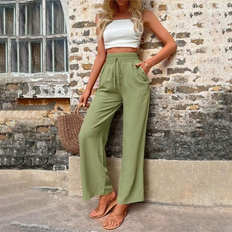 Valenzora | Colorful, airy summer trousers for women with wide legs