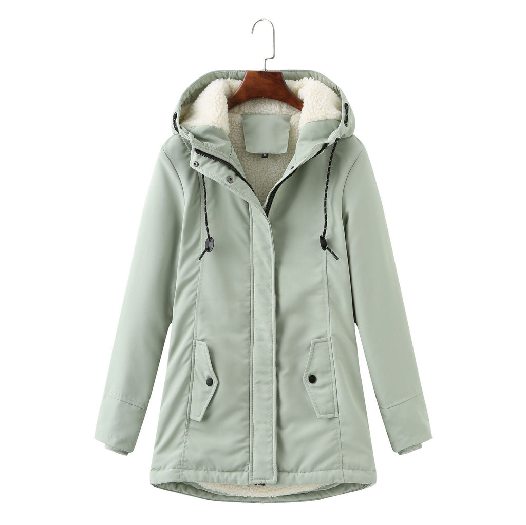 Valenzora | Casual winter jacket with fur lining for women