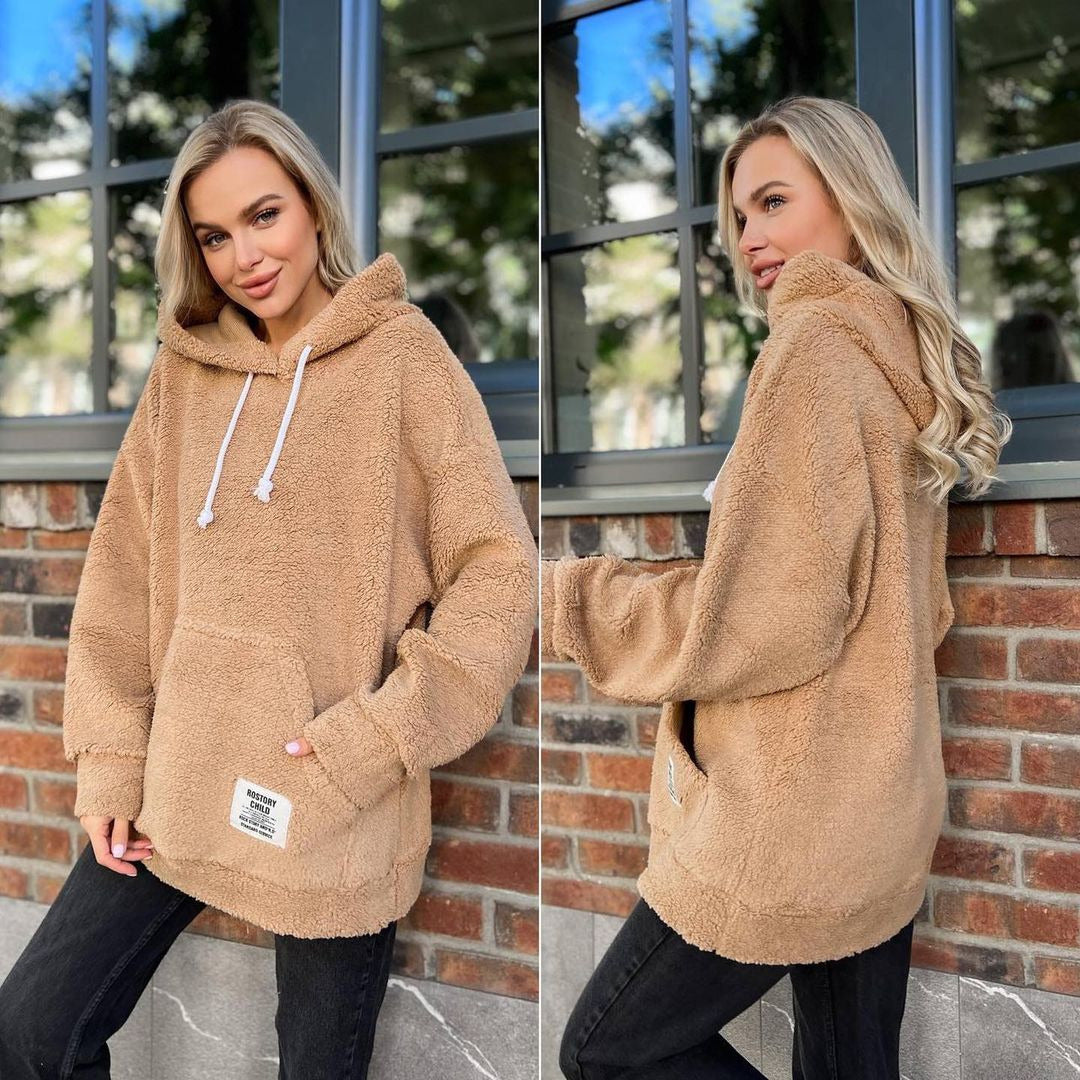 Women's Cozy Fleece Hoodie, Size