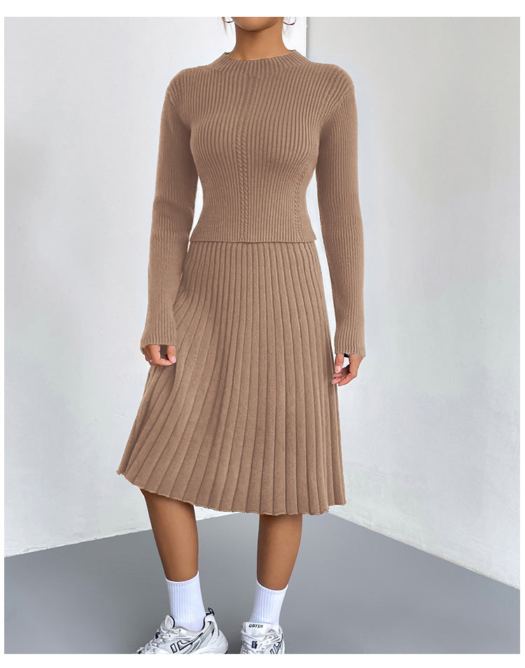 Valenzora | A-line skirt knit sweater set