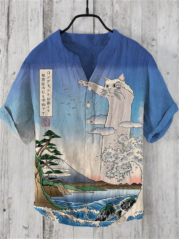 Valenzora | Japanese shirt made of linen blend