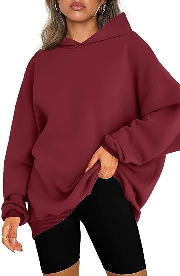 Damen-Oversize-Hoodie mit Seitenschlitzen, Größe