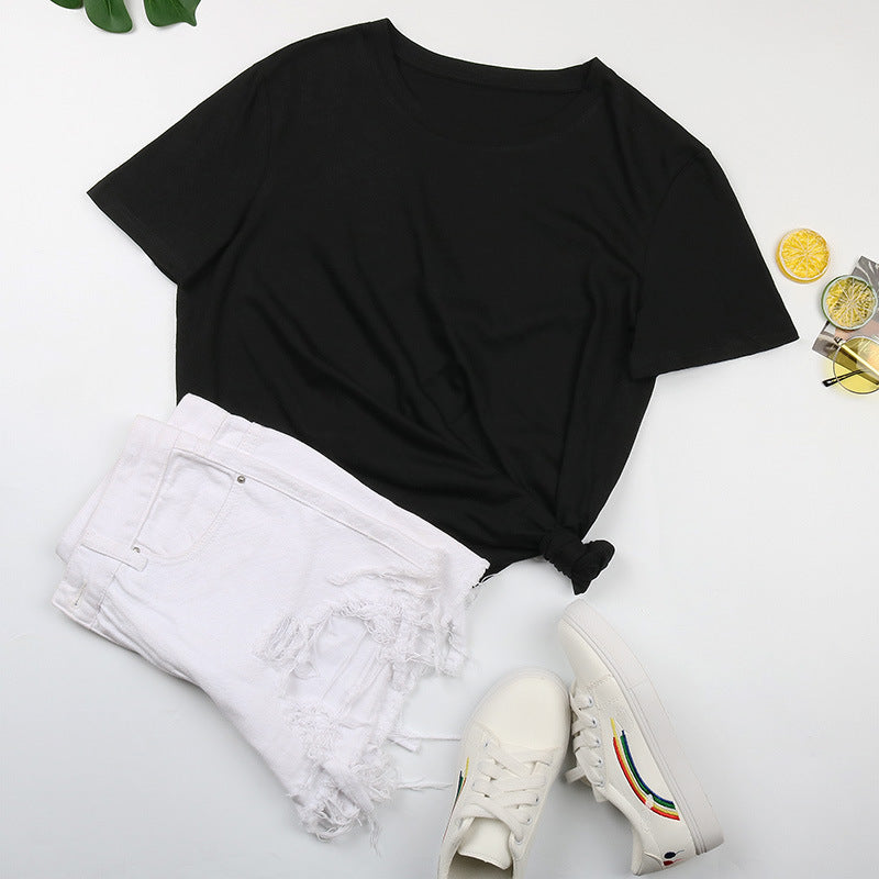 Damen-Basic-T-Shirt mit entspannter Passform und hochwertiger Baumwolle, Größe [Größe fehlt]