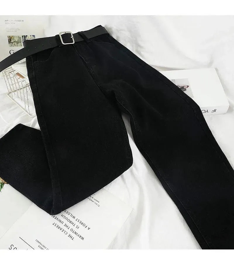 Valenzora | Women's high-waisted jeans straight