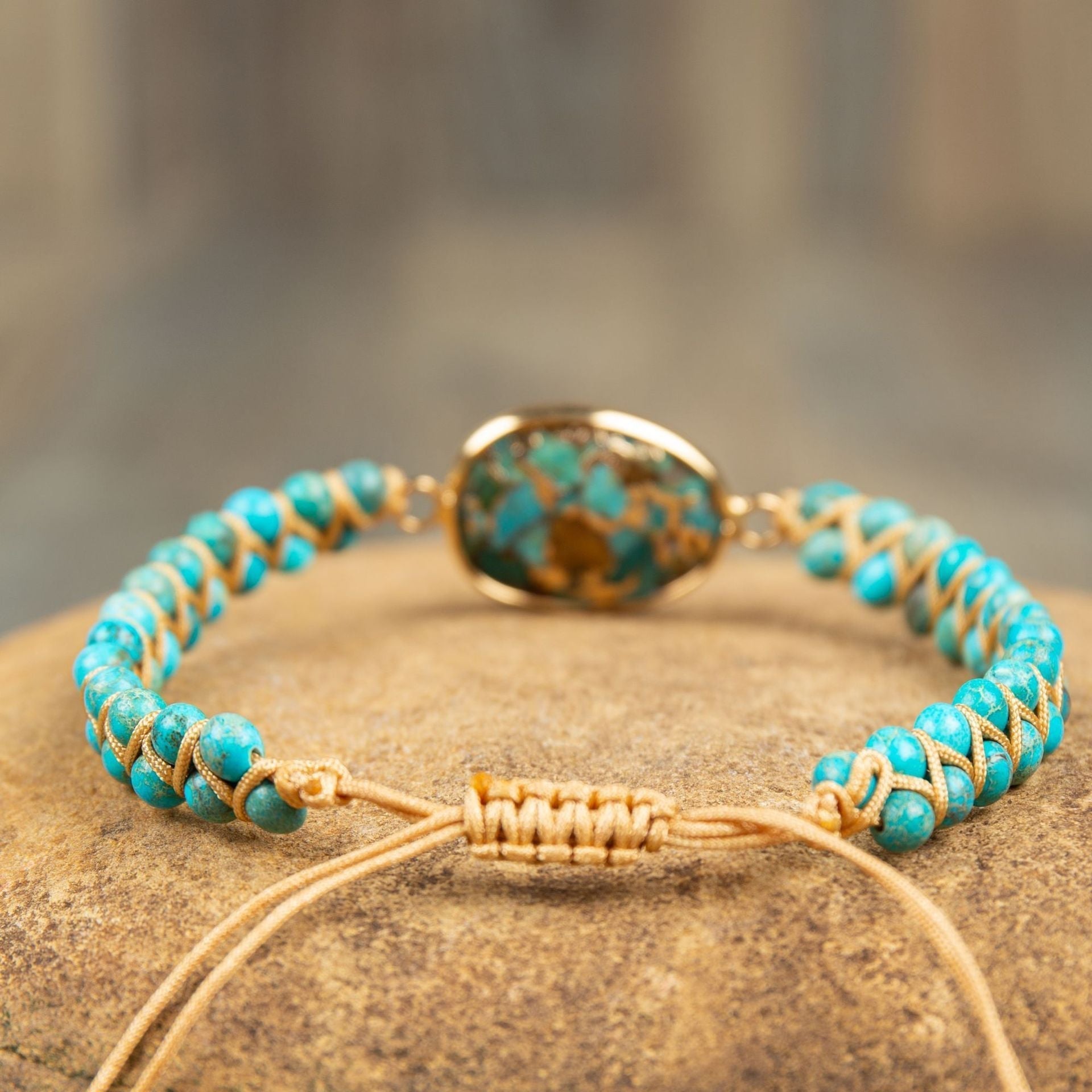 Valenzora | Ethnic Handmade Women's Bracelet with Turquoise Beads