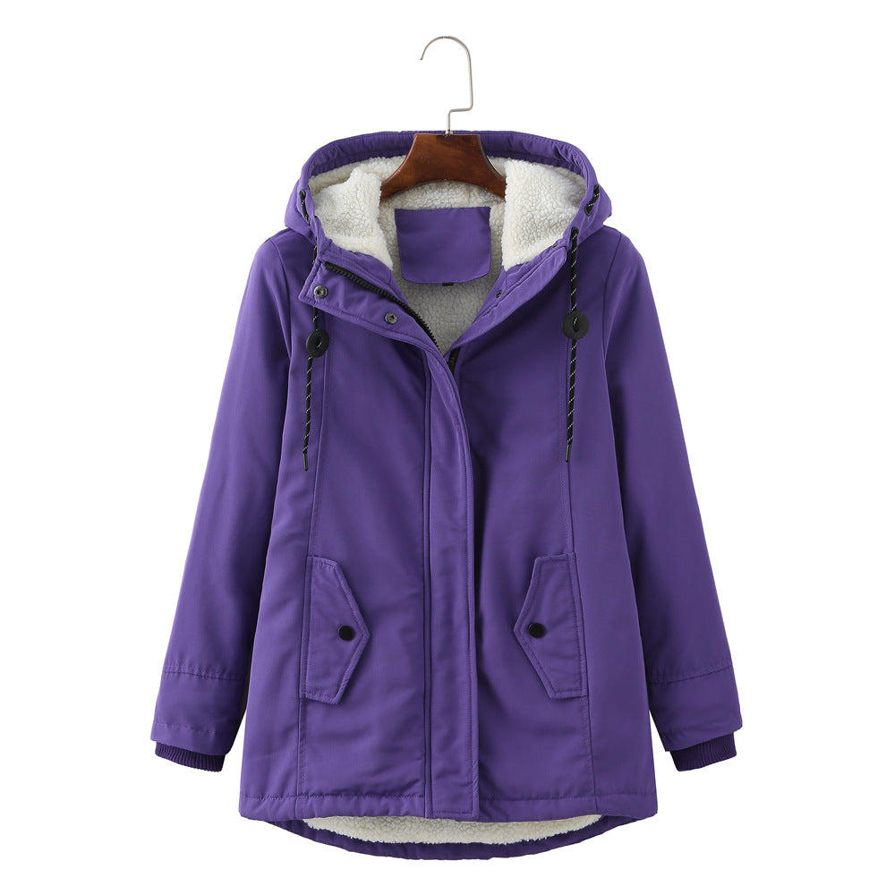 Valenzora | Casual winter jacket with fur lining for women