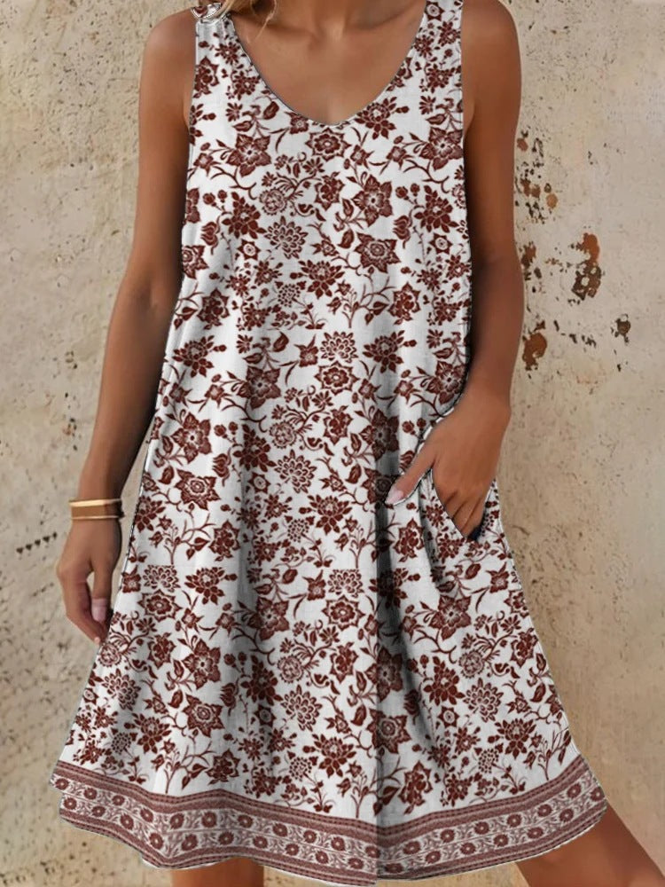 Women's casual dress with relaxed fit and floral design Drune