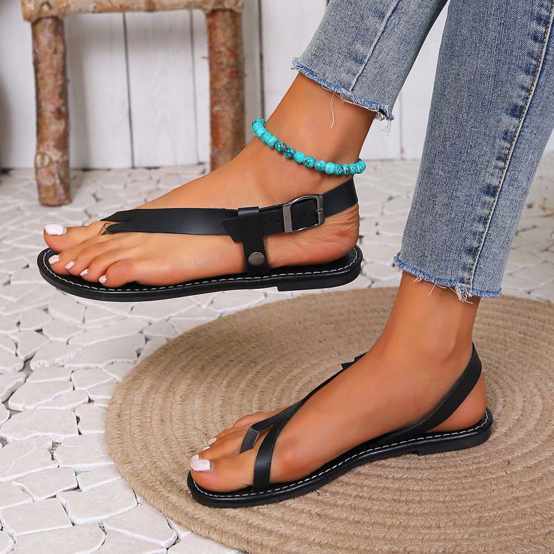 Valenzora | Minimalist Sandals with Buckle for Women
