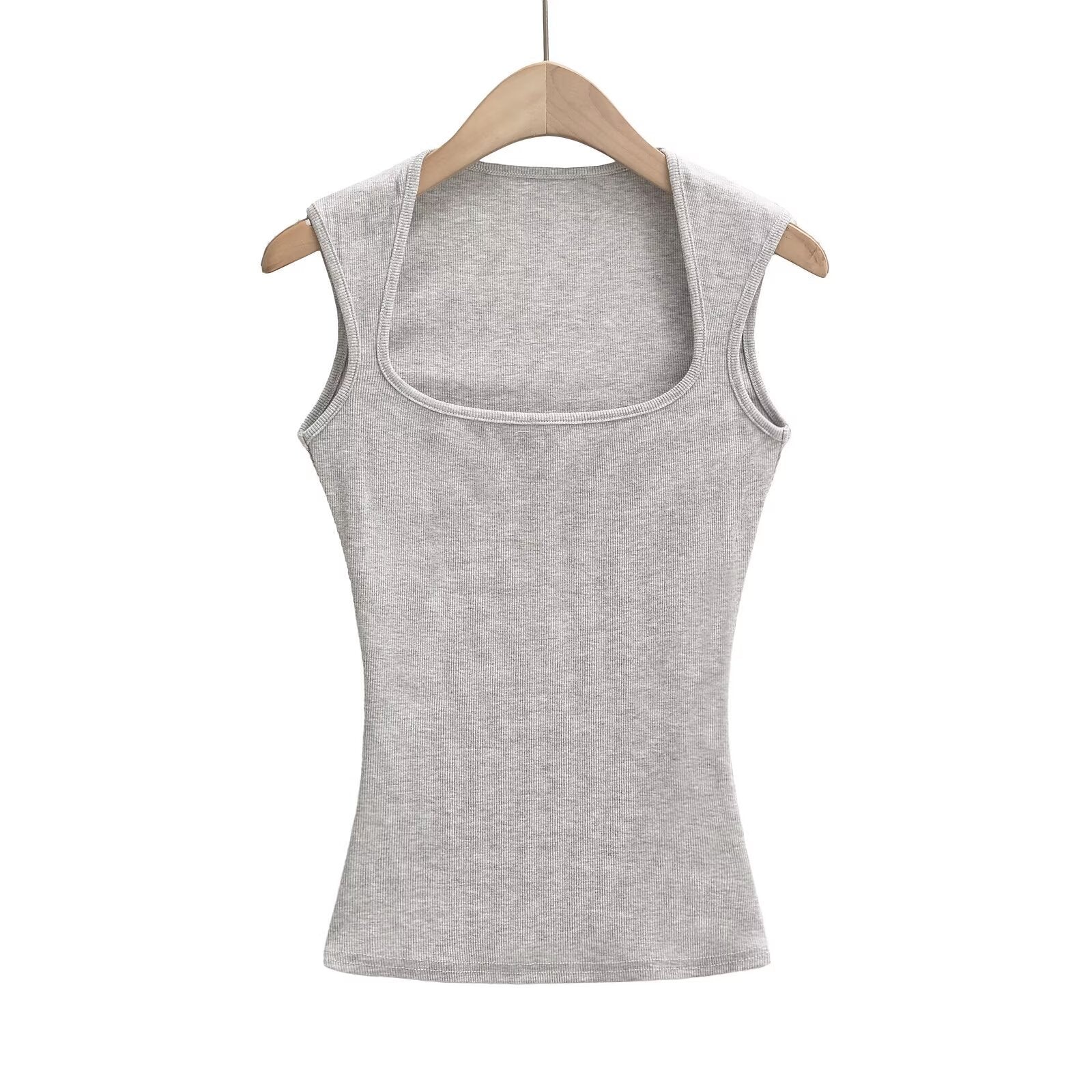Damen-Sleeveless-Top aus weichem, dehnbarem Material, Größe