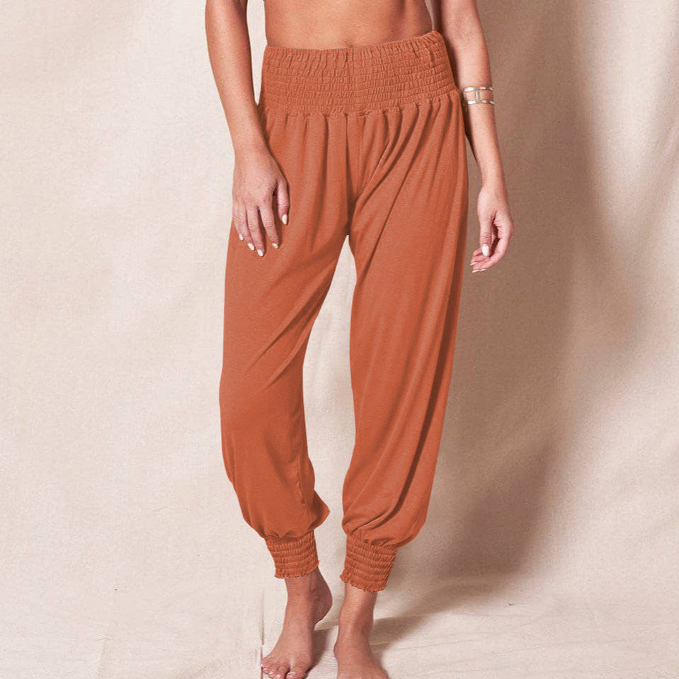 Luftige Sommerhose für Damen mit Gummibund, Größe