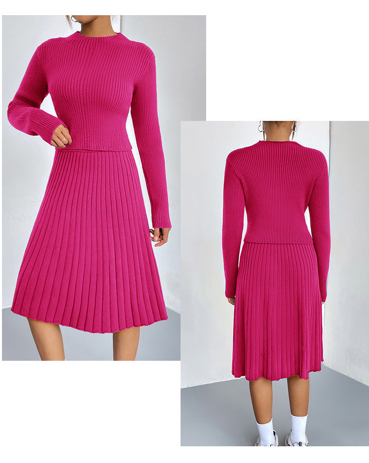 Valenzora | A-line skirt knit sweater set
