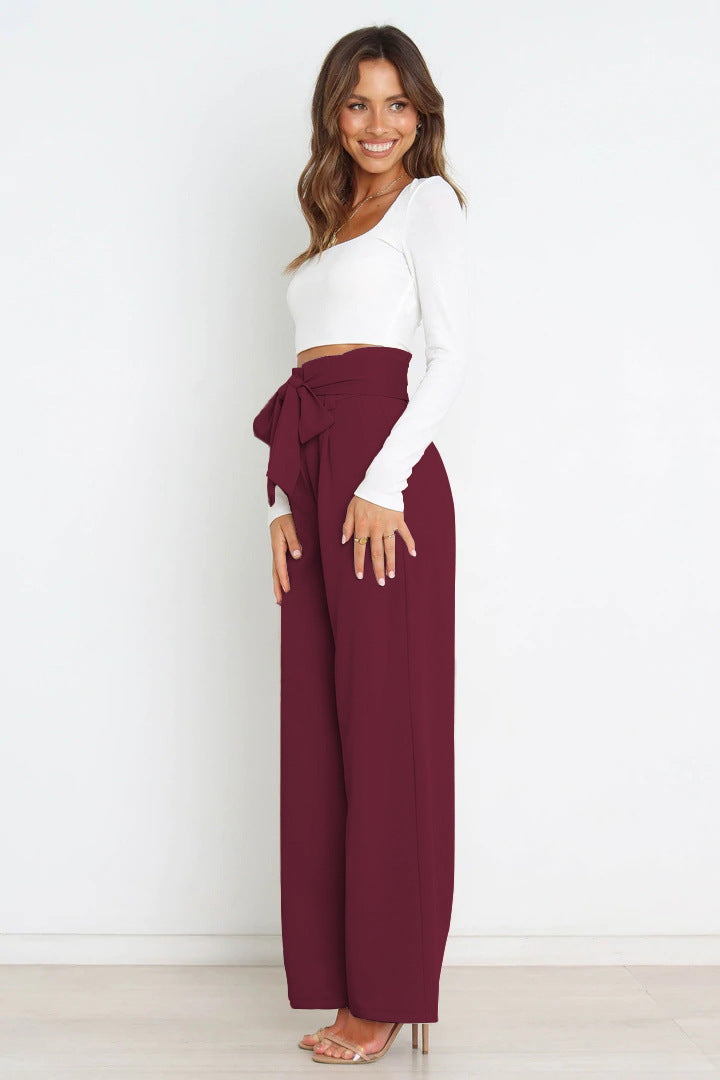 Valenzora | Stylish lacing bow summer trousers