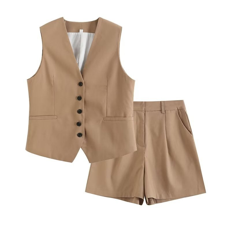 Valenzora | Loose Vest Shorts Set