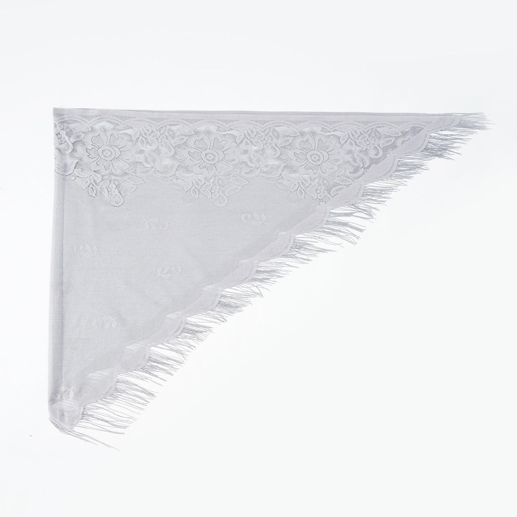 Women's Elegant Chiffon Scarf with Artful Fringes, Size