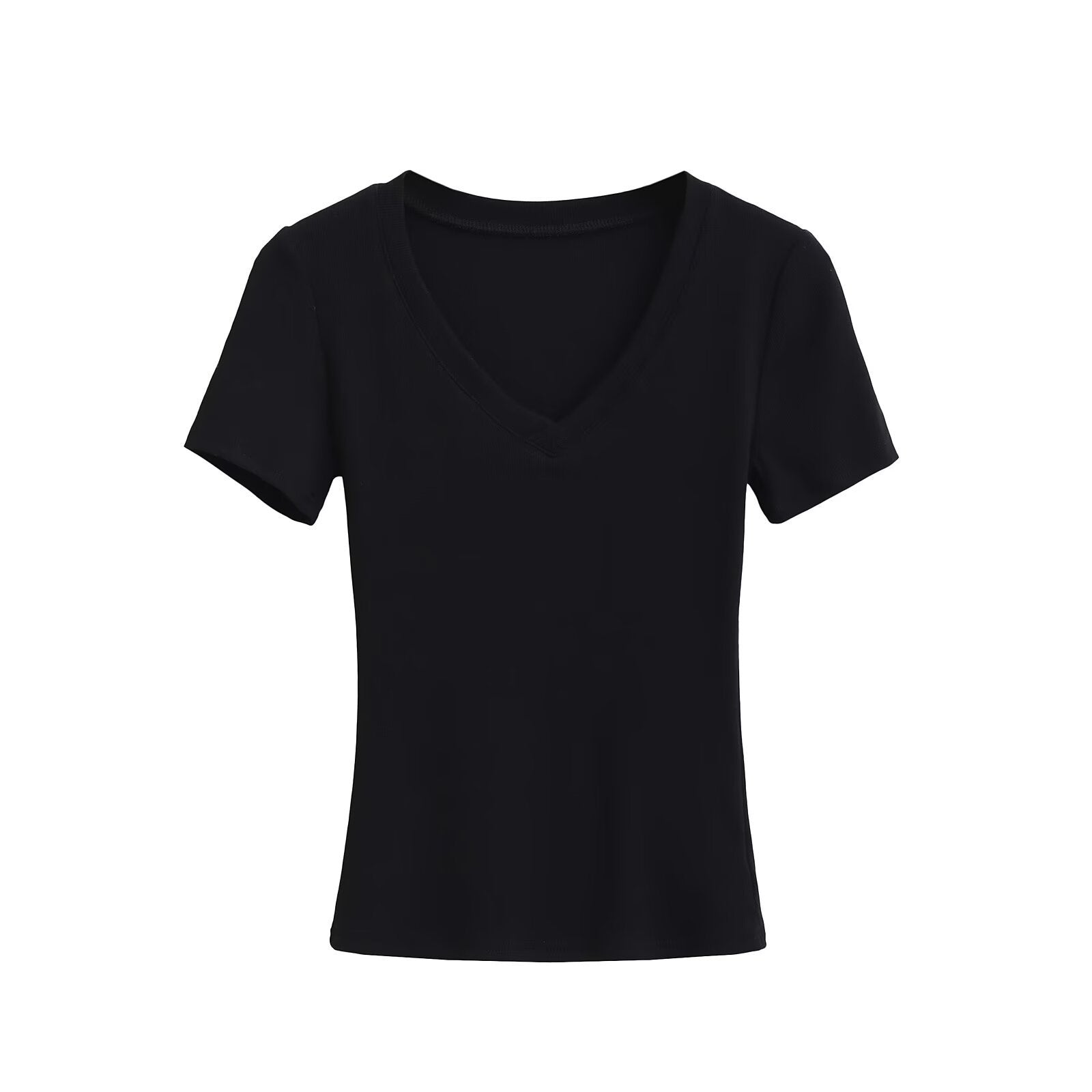 Women's V-neck T-shirt made of high-quality cotton with a comfortable fit, size [size missing]