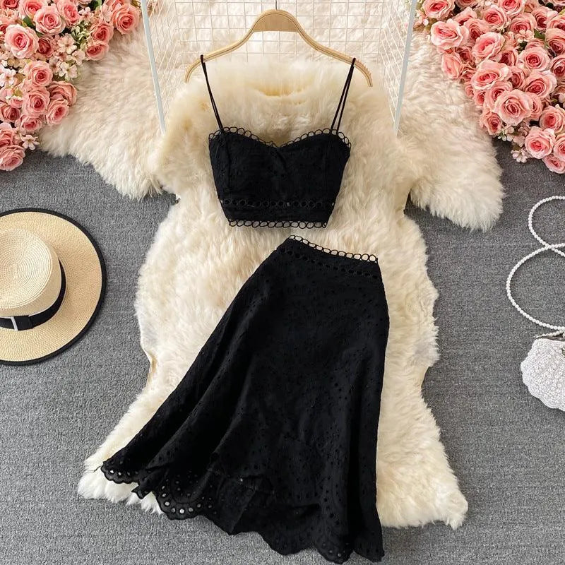 Valenzora | Top and skirt with ruffles