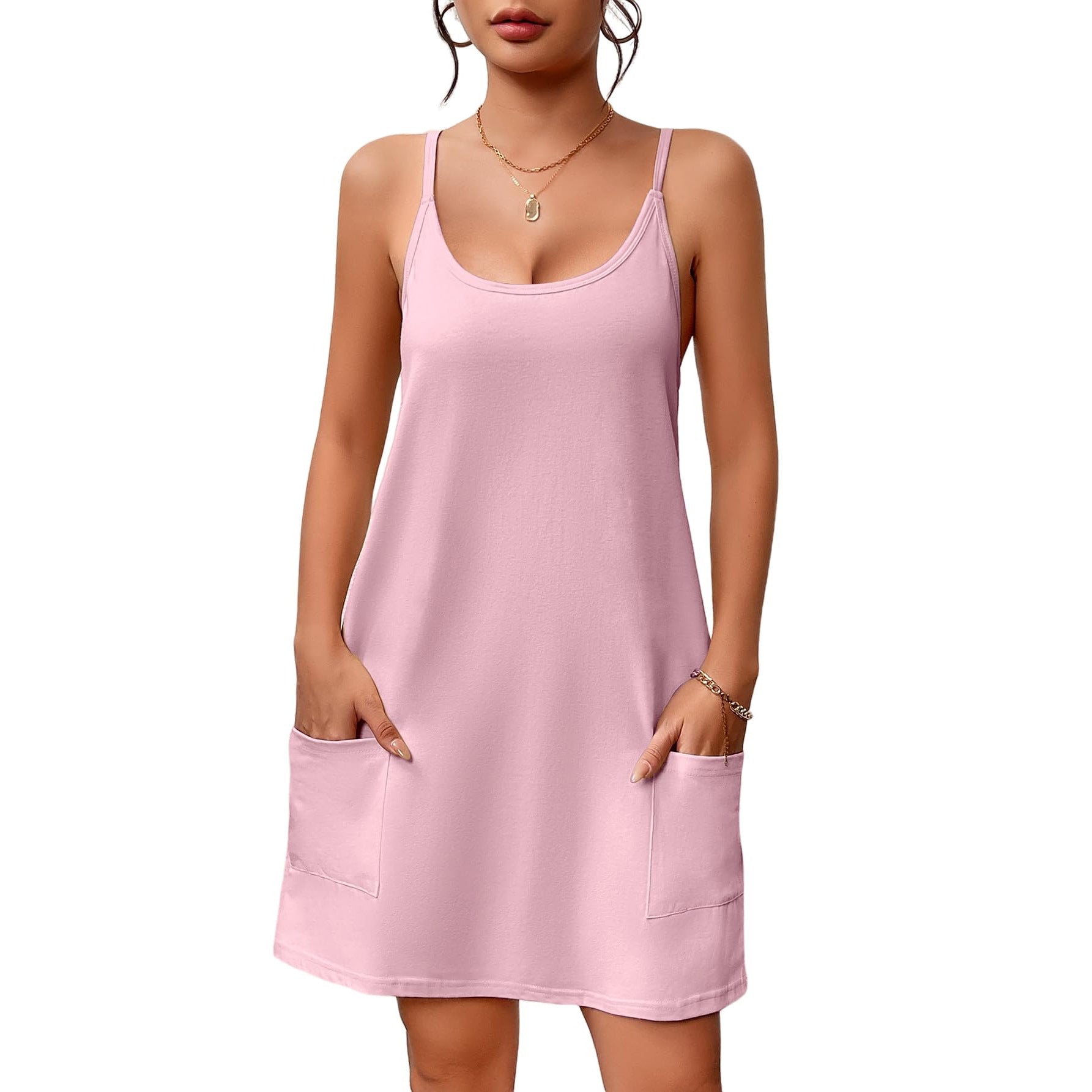 Women's casual dress with practical pockets Drune