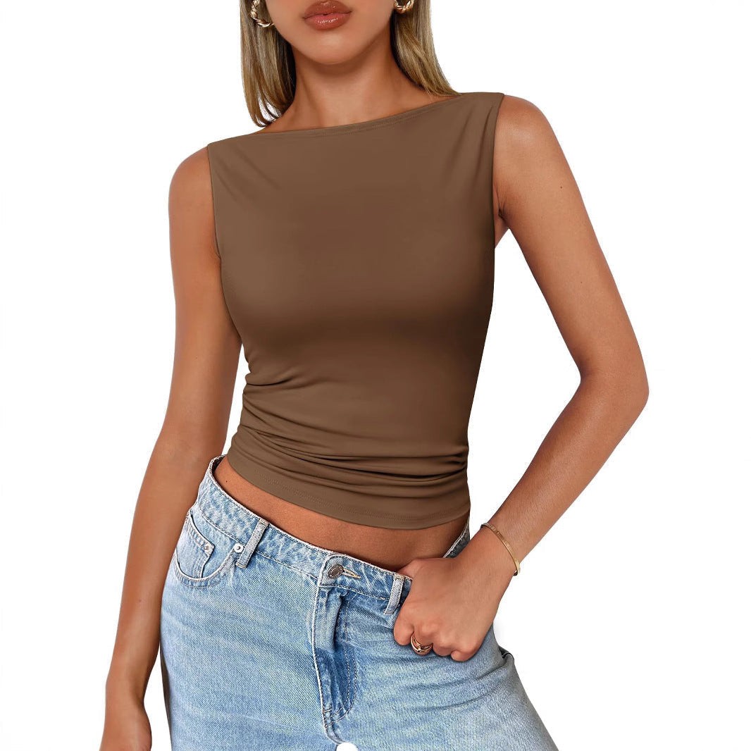 Valenzora | Sleeveless slim fit tank top