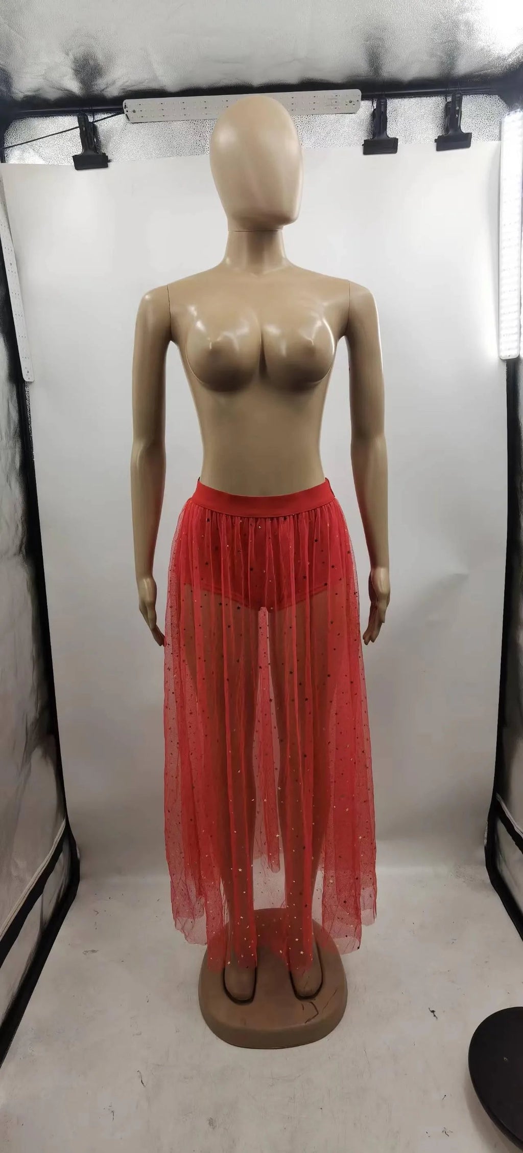Valenzora | Rüschensaum mit hoher Taille aus Spitze