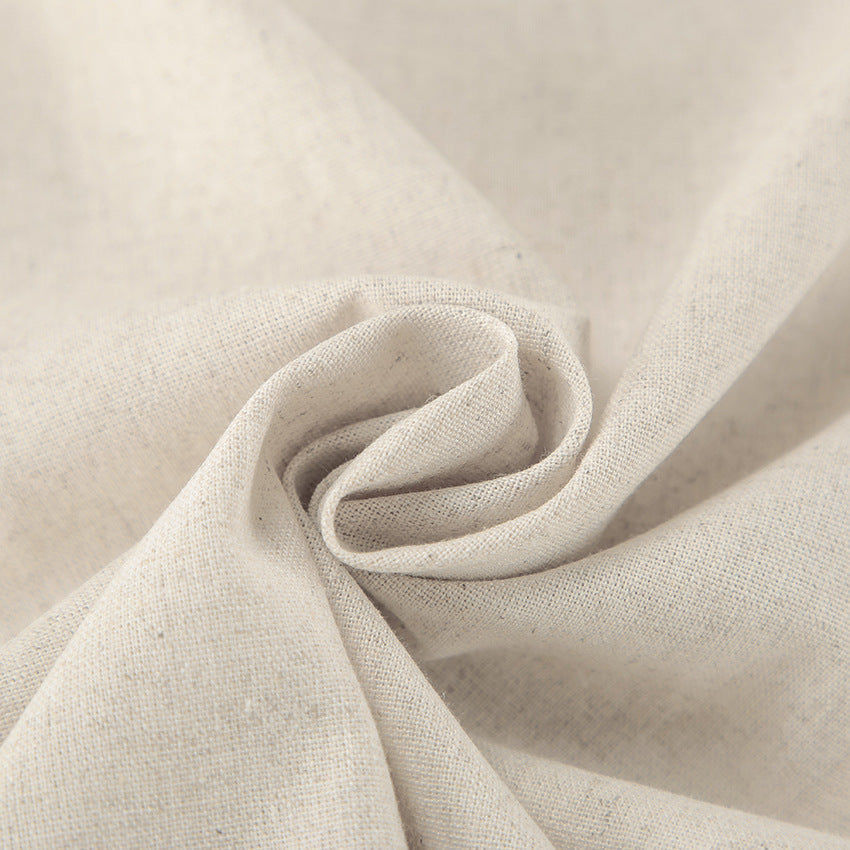 Valenzora | Langes Kleid Baumwoll-Leinen-Mix Hohe Taille Wickeldesign Ärmellos Kragen