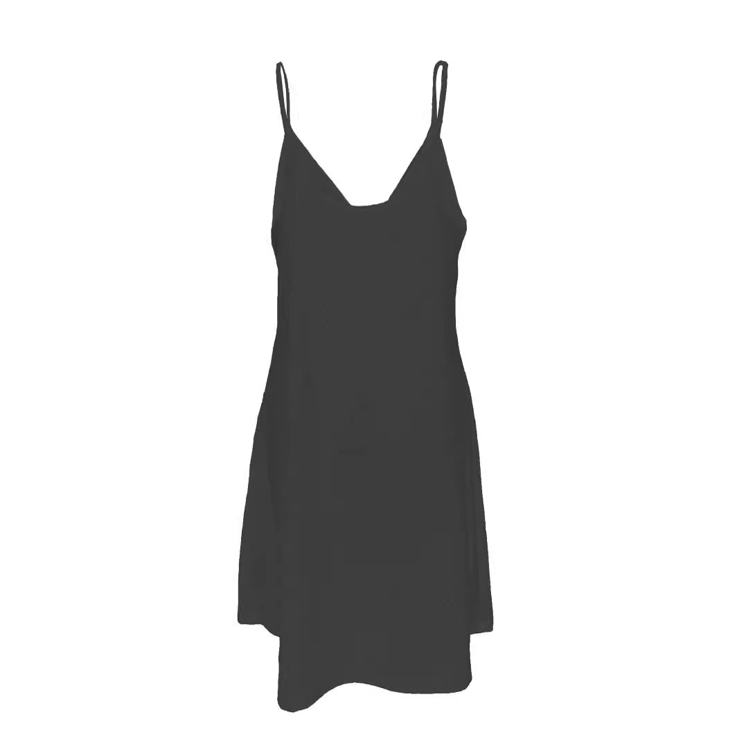 Women's airy V-neck dress in a casual style, size S