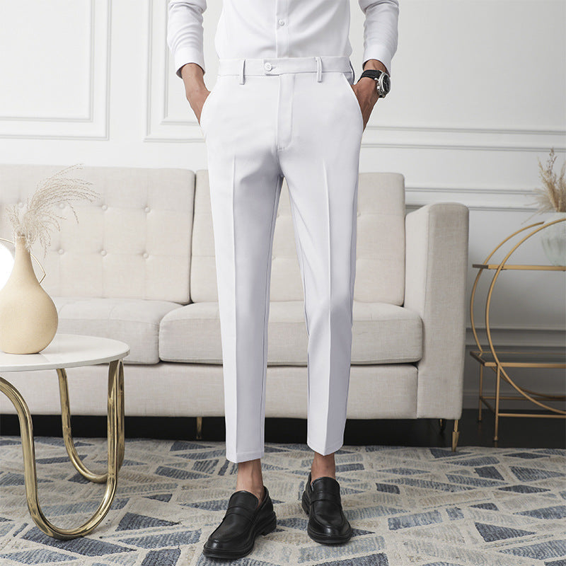 Valenzora | Classic Slim Fit Trousers for Men
